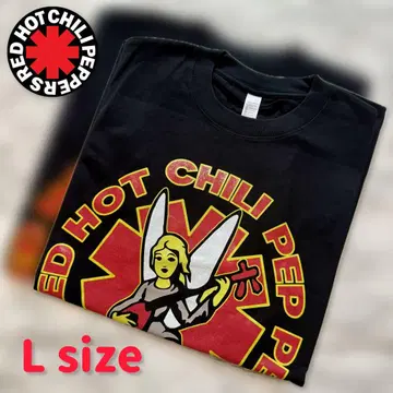 렛치리 밴드 티셔츠 블랙 XL ROCK 티셔츠 RED HOT