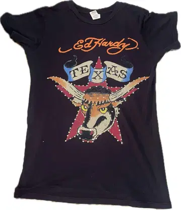 Ed hardy 큐빅 티셔츠 Y2K 그런지