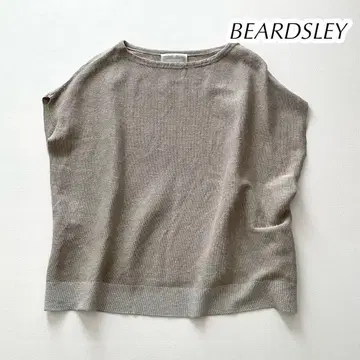 BEARDSLEY 비어즐리 린넨 베스트 마 소재 바이컬러