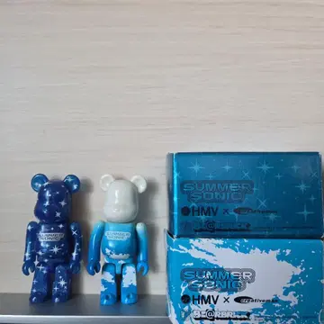 HMV x SUMMER SONIC 베어브릭 2개 세트