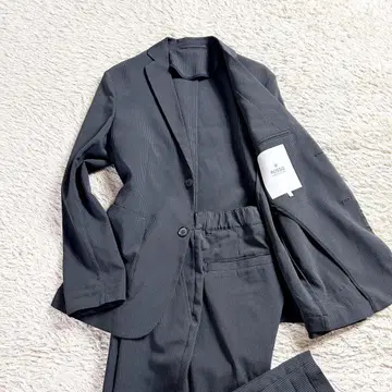 새상품급 URBAN RESEARCH ROSSO 시어서커 그레이 수트