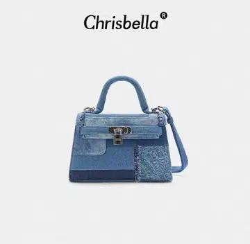 Chrisbella 데님 패치워크 백