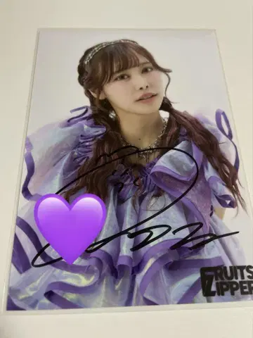 FRUITSZIPPER 나카가와 루카 친필 사인 브로마이드