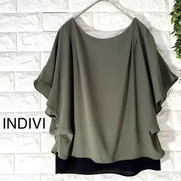 INDIVI 레이어드 블라우스 새상품급 인디비 블라우스