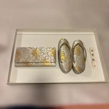 사가 니시키 조리 백 세트 실버 골드