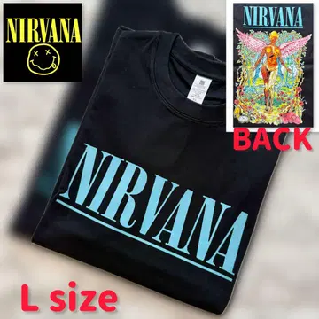 NIRVANA 밴딩 티셔츠 블랙 L 밴 T ROCK 닐바나