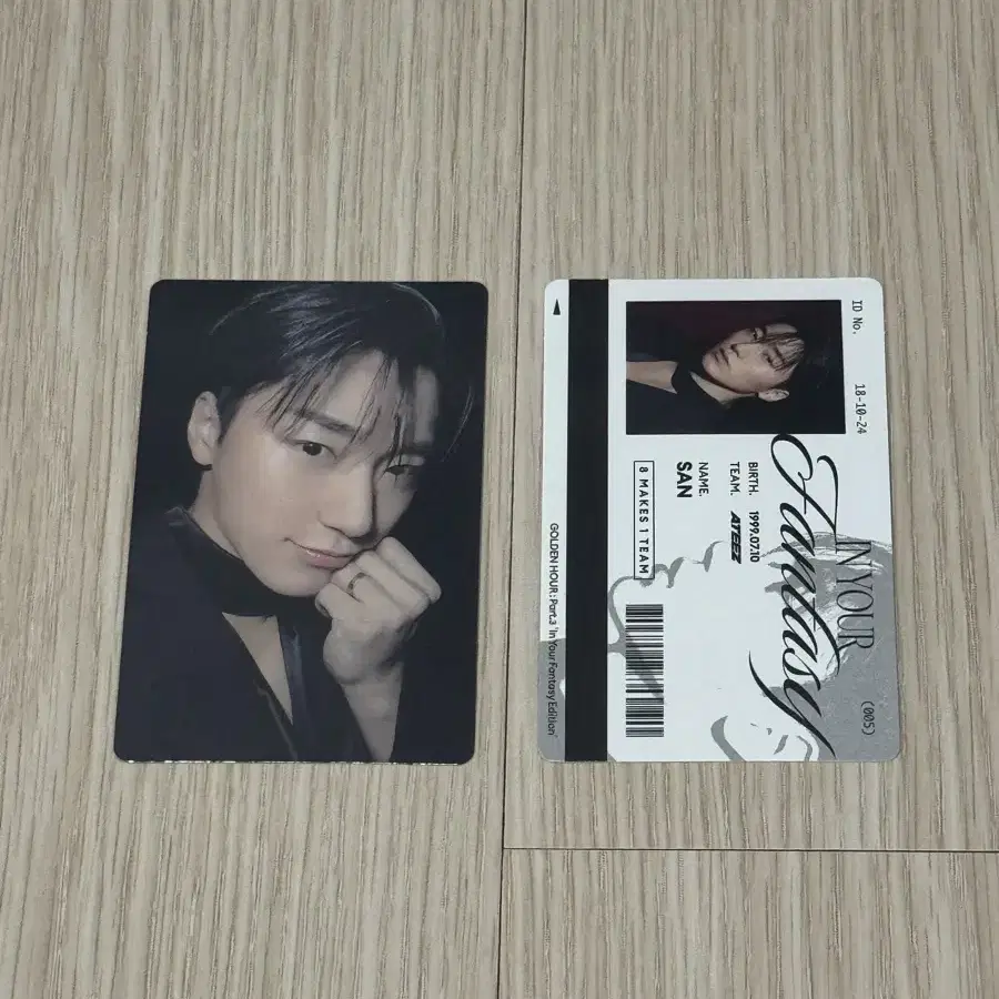 ATEEZ | 에이티즈 Ateez San unreleased sign polaroid