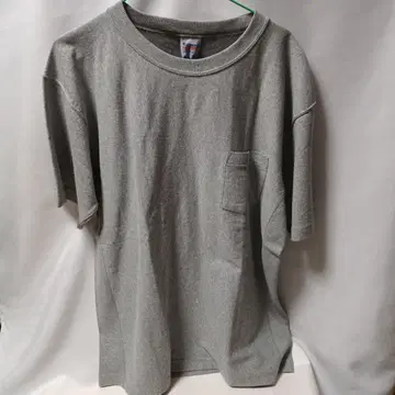 (미사용) 챔피온 두꺼운 원단 반팔 티셔츠 (그레이) XL