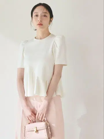CELFORD (셀포드) 비대칭 소프트 분또 상의 화이트
