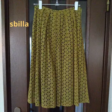 sbilla 플레어 스커트 머스타드