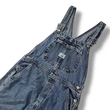 90s Lee RIVETED 데님 오버롤 구제 의류 빈티지