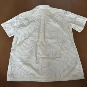 알로하 셔츠 하이비스커스 하와이 화이트 화이트 계열 00s y2k