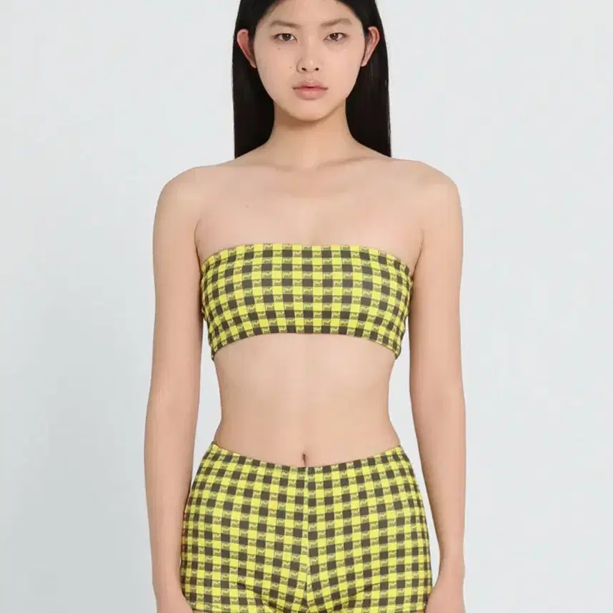 【COYSEIO】25ss COASTAL STRIPE BIKINI Coastline String Triangle Top | Blue & Yellow Cala Stripe | SIR.