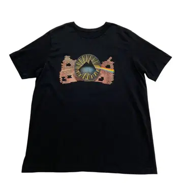 PINK FLOYD 양면 프린트 티셔츠 블랙 백 프린트 호주