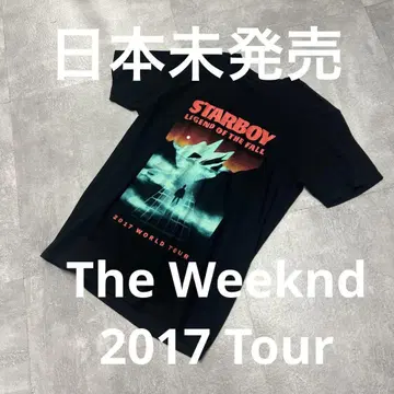 2017 The Weeknd 위켄드 투어 티셔츠 음악 구제 의류 R&B
