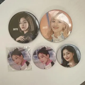 twice JIHYO 핀 배지 5개 세트