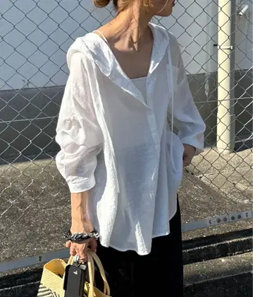 ISOOK 후드 부착 시어 셔츠