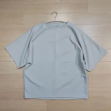 MUJI Labo 무지 라보 발수 이중 편직 반팔 풀오버 M