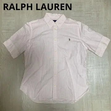 Ralph Lauren 슬림 핏 반팔 셔츠 XL 핑크