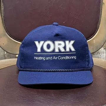 데드스탁 코튼 캡 YORK 기업용 로고 트래커 네이비