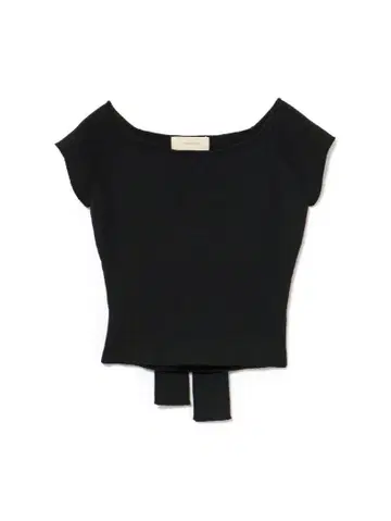 택 포함 andmary Elle ribbon knit tops black