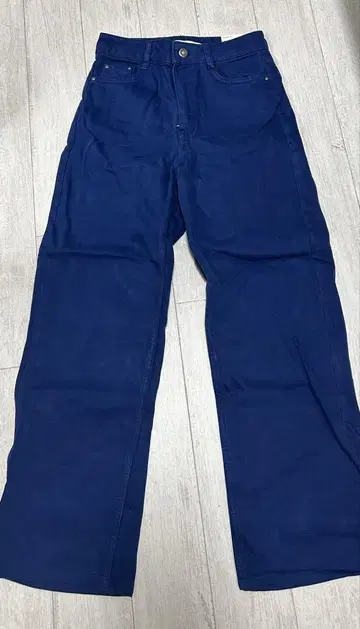 자라 컬러 팬츠 블루 EUR34
