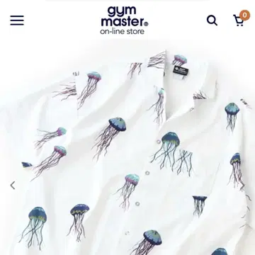 gym master 해파리 프린트 반팔 셔츠 L