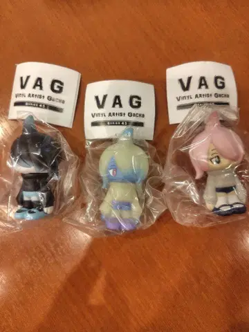VAG 43 다나카 카에 가챠 3개 세트 축광 핑크 블랙 (스카이블루)