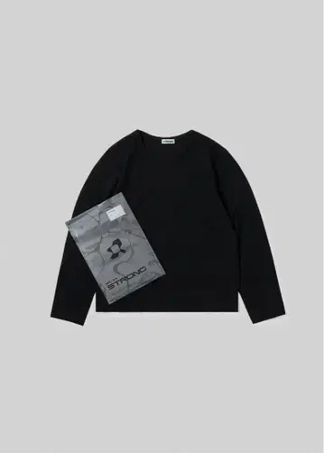 STRONG PACK TEE (BLACK) S 긴팔