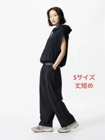유니클로 울트라 스트레치 액티브 와이드 팬츠 (길이 짧은)