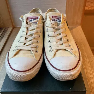 컨버스 CONVERSE ALL STAR 크림 US9 27.5cm