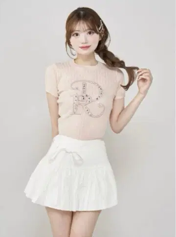 다리치 DR 비쥬 리브 니트 탑