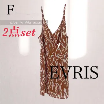 EVRIS 에브리리스 패턴 레이어드 원피스