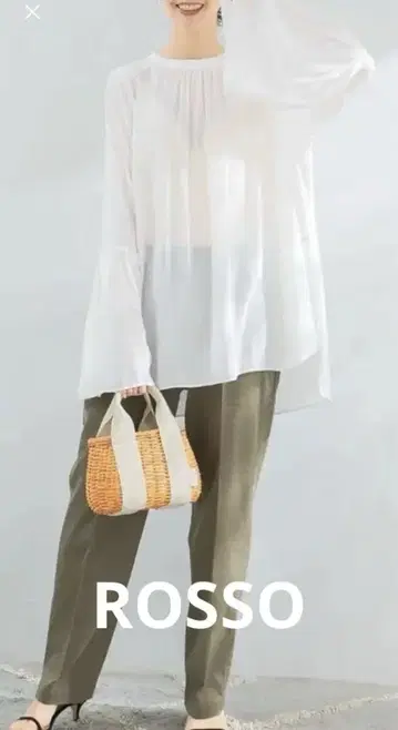 ROSSO 시어 블라우스 택 포함 새상품