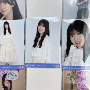 노기자카46 브로마이드 시즈오카 메쉬 니트 오가와 아야 컴프