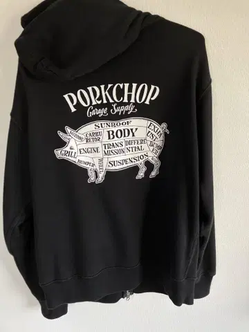 PORKCHOP HOODIE 블랙 후드티 M