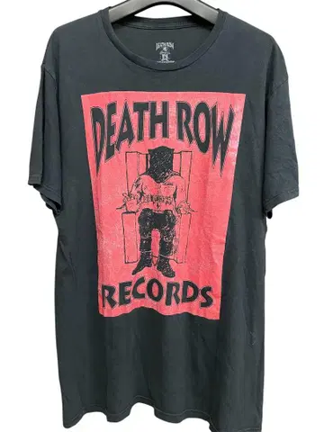 DEATH ROW RECORDS 티셔츠 블랙 L 사이즈 구제 의류