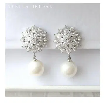 STELLA BRIDAL 웨딩 귀걸이 콜라렛 실버