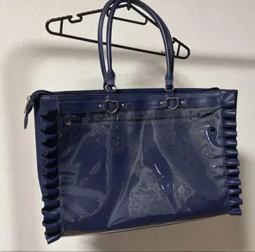 A3 하트 버클 인조 가죽 프릴 토트백 자카마트