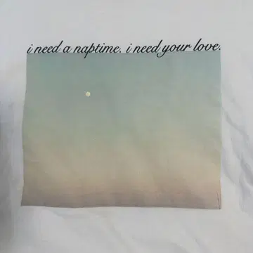 Naptime 롱 슬리브 티셔츠 화이트