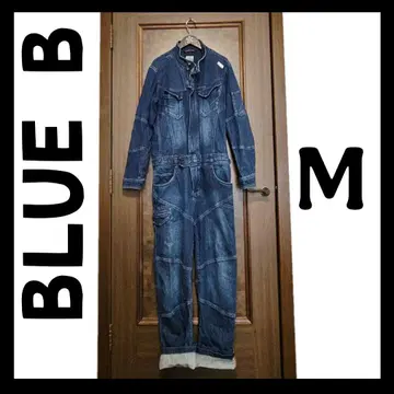 A749 BLUE B 데님 올인원 M 작업복 블루 워크맨