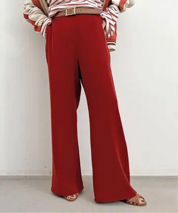 L'Appartement EASY WIDE PANTS 레드 A