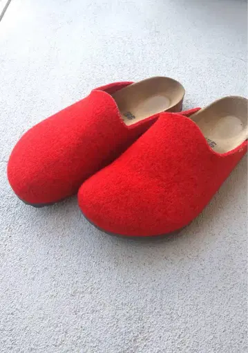 BIRKENSTOCK 암스테르담 빨간색 오렌지 40 새상품급