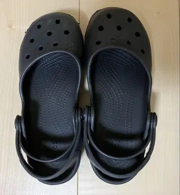 Crocs 블랙 사보 크로그 샌들
