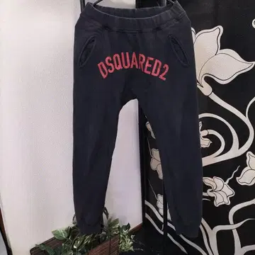 DSQUARED2 블랙 조거 팬츠 XS