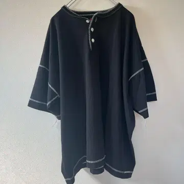 Health Knit 저널 스탠다드 빅 헨리넥 L