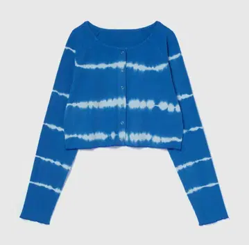 searoomlynn Tiedye 골지 그랑 가디건 스카이블루
