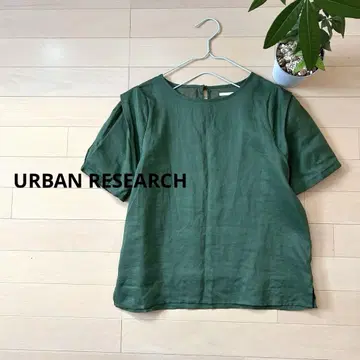어반 리서치 URBANRESEARCH 린넨 100 턱 슬리브 린넨