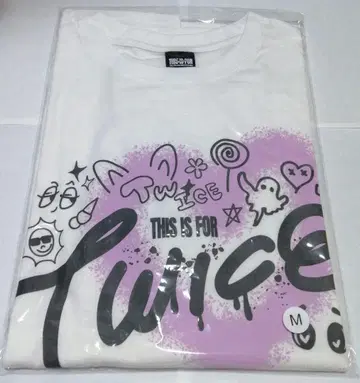 TWICE THIS IS FOR 팝업 티셔츠 WHITE M