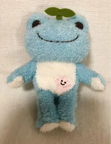 개구리 피클스 봉제 인형 지퍼 포함 스카이블루